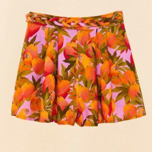 Farm Rio Lilac Mango Macaws Shorts